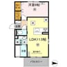 SOLANAⅢ 1LDKの間取り