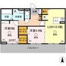 セキュレア合志 2LDKの間取り