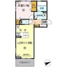 リバーサイド竜田口駅前 1LDKの間取り