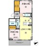 リバーサイド竜田口駅前 2LDKの間取り