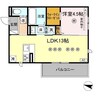 TORISIA飛田 1LDKの間取り