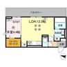 TORISIA飛田 1LDKの間取り