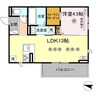 TORISIA飛田 1LDKの間取り