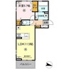 Maison Bonheur（メゾン　ボヌール） 1LDKの間取り