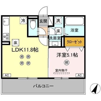間取図 コンフォート武蔵