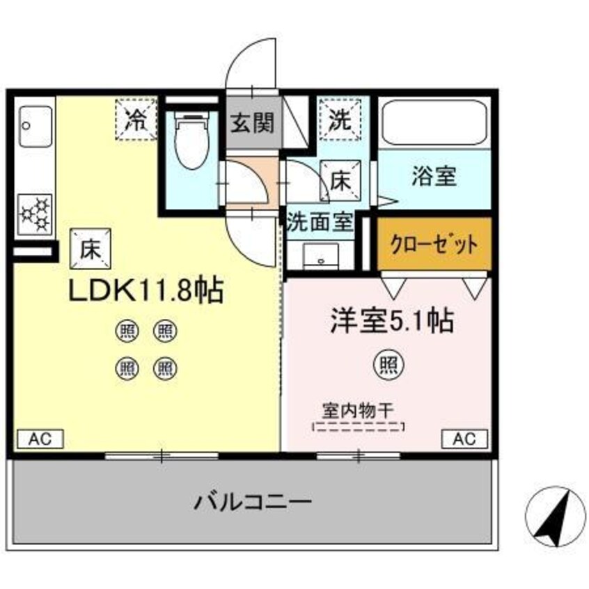 間取図 コンフォート武蔵