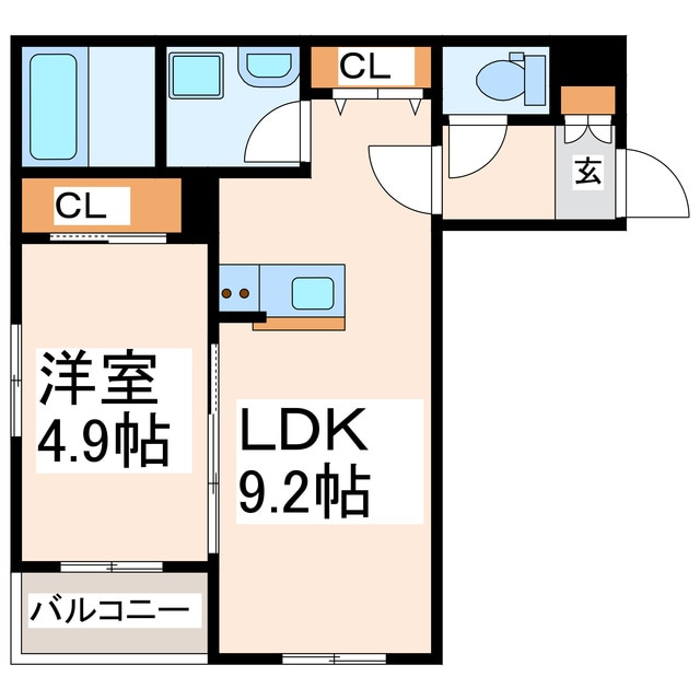 間取り図 グランソレイユ坪井