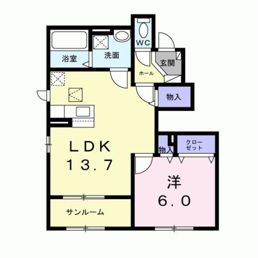 間取図 ベレ・ハーモニー