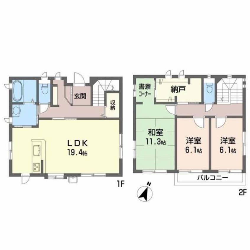 間取図 みずき台N邸貸家