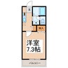 エステートTOROKU 1Kの間取り