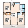 第7梅香園ビル 3LDKの間取り