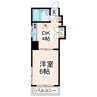 シハラマンションＡビルド 1DKの間取り
