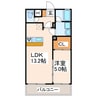 キャナルアーク 1LDKの間取り