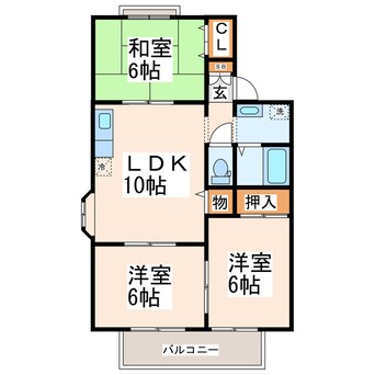 間取図 セジュール武蔵ヶ丘Ａ・Ｂ