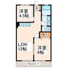 京町ビル 2LDKの間取り