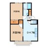 タウンハイツまるま 2DKの間取り
