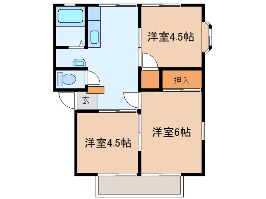 間取図 トミーハイツ茂呂山