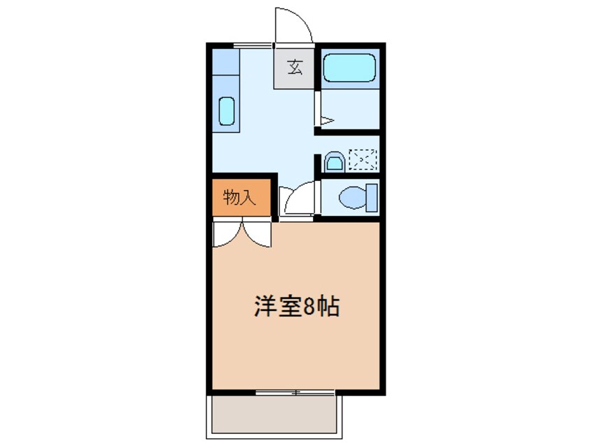 間取図 両毛線/佐野駅 車移動　6分1.7km 2階 築34年