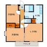 プロシードＢ 2LDKの間取り
