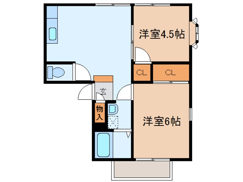 間取図 ハイツ若宮