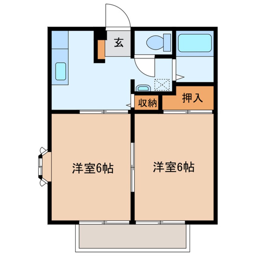 間取図 アイランドハイツＢ