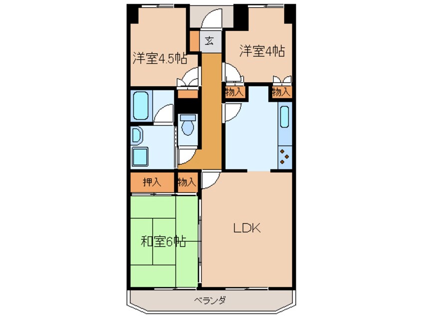 間取図 サンパレス佐野