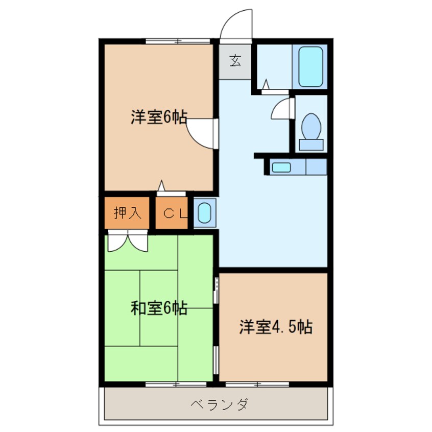 間取図 シティハイム富岡