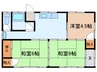 両毛線/佐野駅 車移動 1階 築34年 3DKの間取り