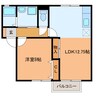 グレイスコーポ 1LDKの間取り