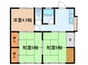 うえのタウン 3DKの間取り