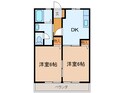 青山コーポの間取図