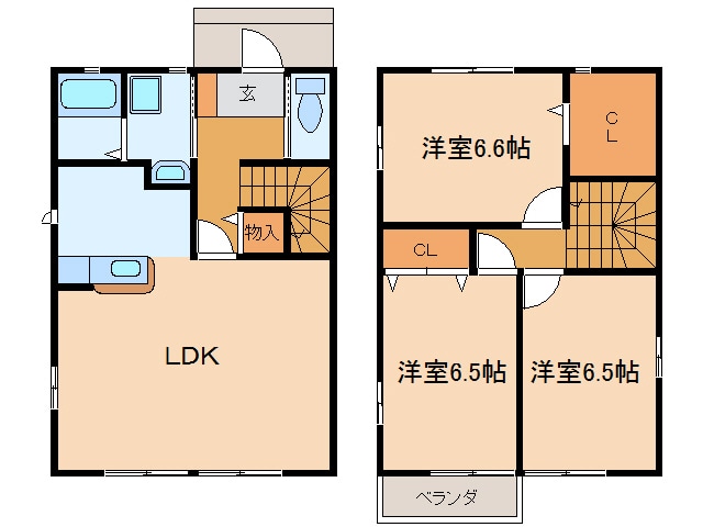 間取り図 ピュア・クレストＢ