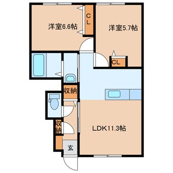 間取図 城山ヒルズ