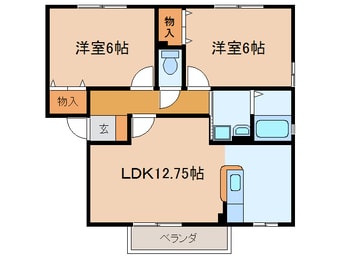 間取図 セジュール喜多Ｆ
