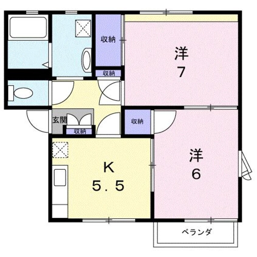 間取図 フレグランスアベ