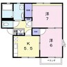 フレグランスアベ 2Kの間取り