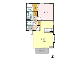 間取図 セジュール喜多Ｇ