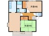 アップタウンサニーハイツＥ 2LDKの間取り