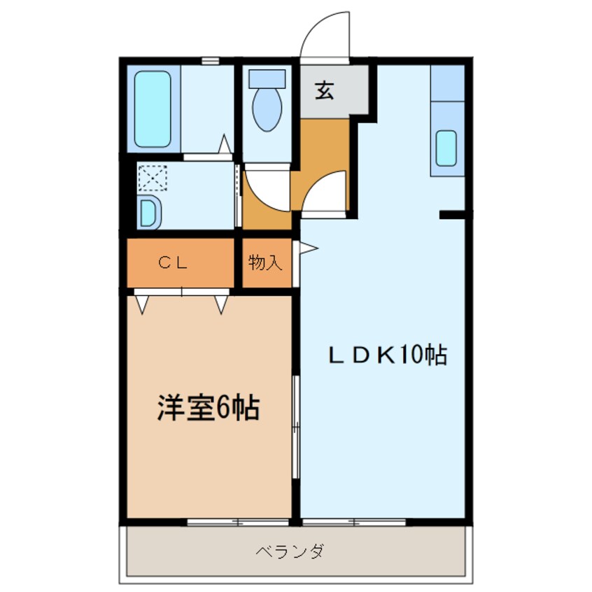 間取図 クローバーハイツＣ