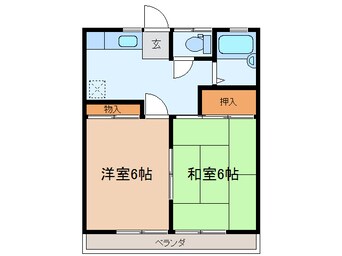 間取図 両毛線/佐野駅 車移動　11分3.2km 2階 築31年