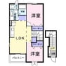 プロムナードＢ 2LDKの間取り