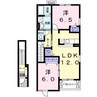リュミエール 2LDKの間取り
