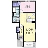 レオンⅡＡ 1LDKの間取り