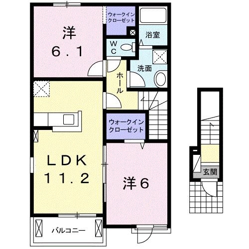 間取り図 エアリーコートＡ