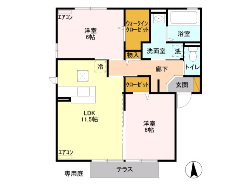 間取図 ロイヤルグレース