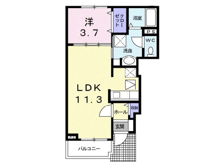間取図 ジェルメＥ