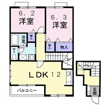 間取図 メゾン・ショコラＢ