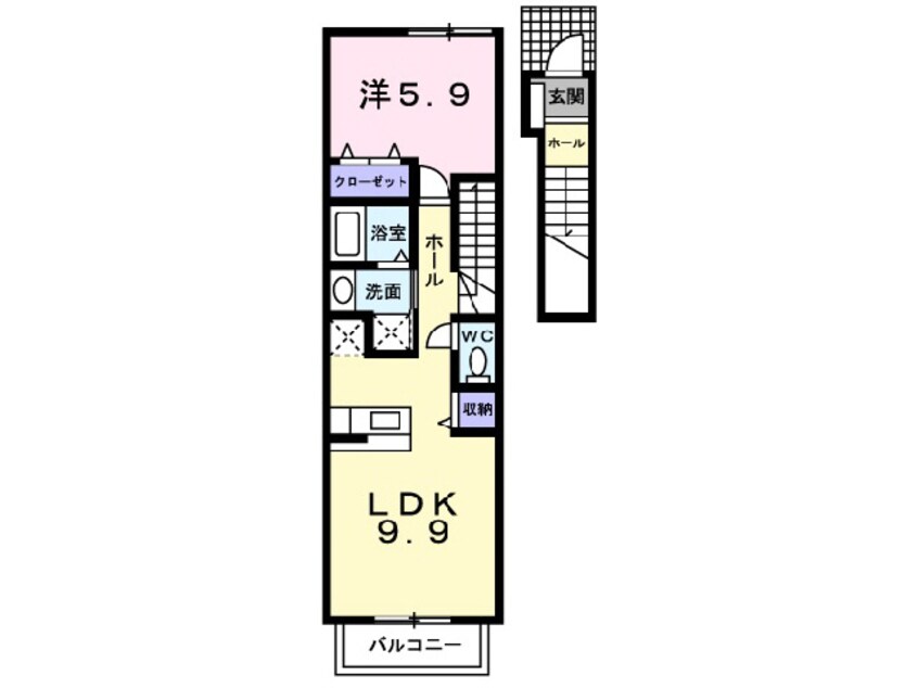 間取図 クリザンテェーモ