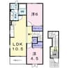 プリマベーラＡ 2LDKの間取り