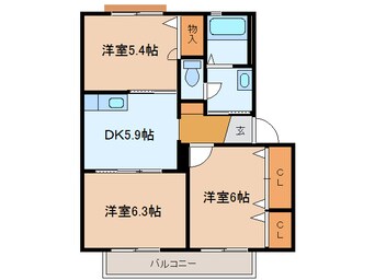 間取図 ディアコート